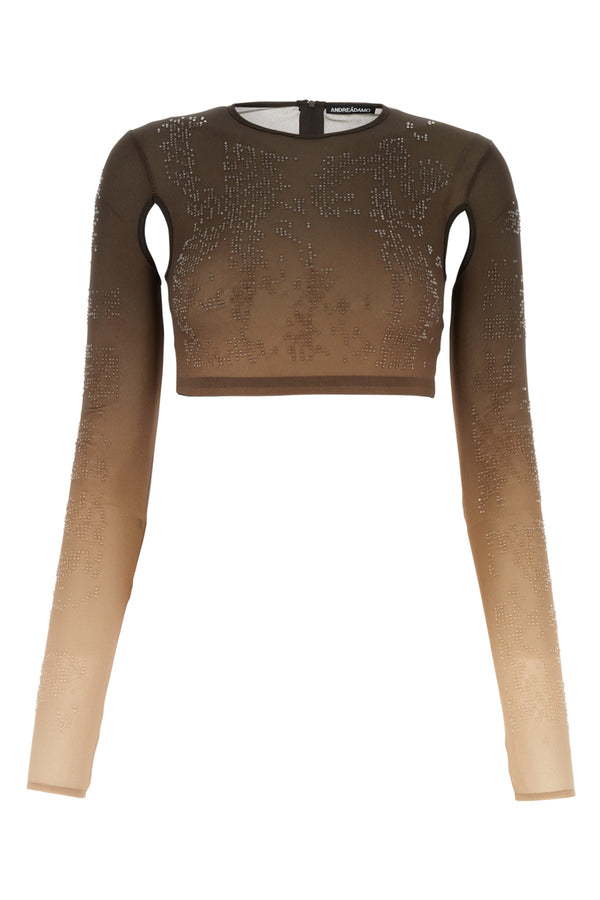 Andrea Adamo 100% Polyester blouse in brown