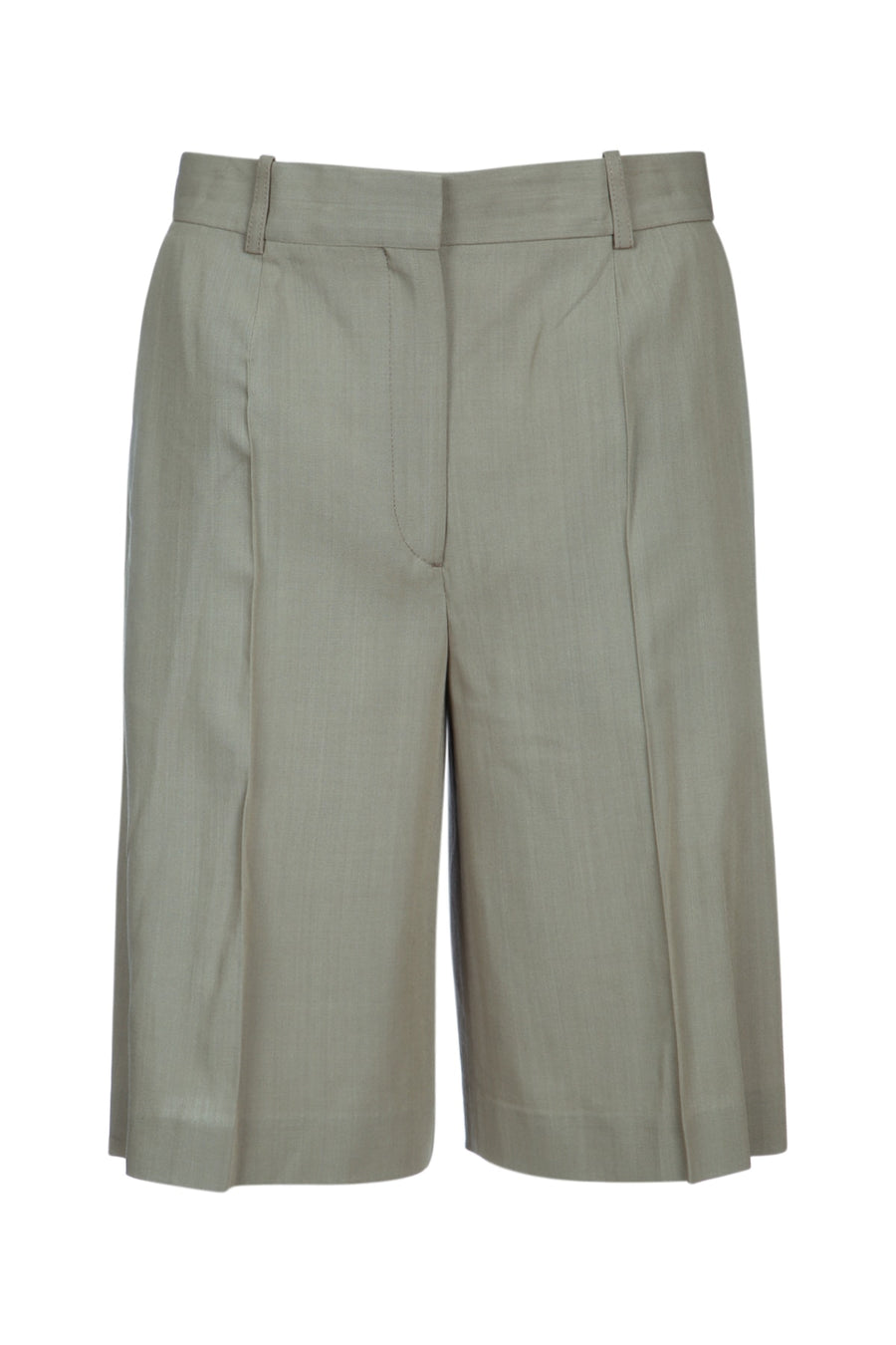 Toteme Fluid 60% Viscose bermuda shorts in taupe