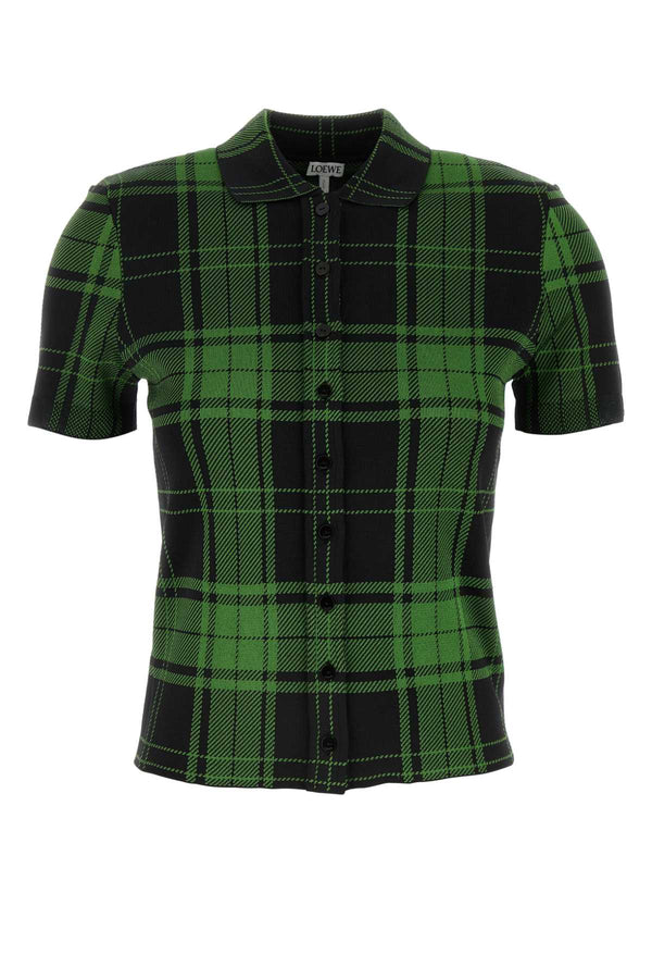 Loewe 89% Silk shirt in green