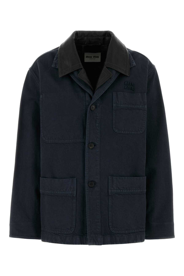 Miu Miu 100% Cotton jacket in navy