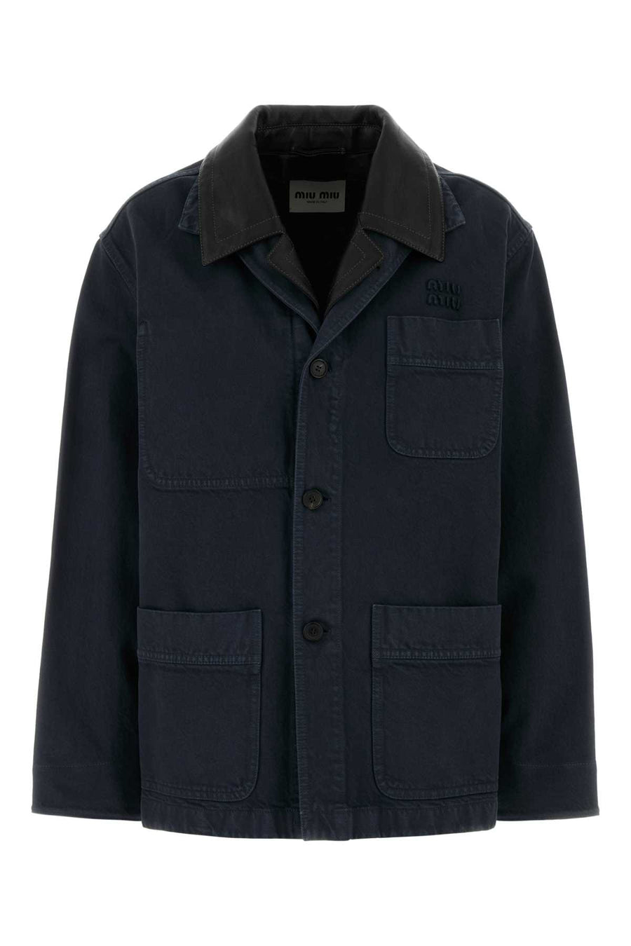 Miu Miu 100% Cotton jacket in navy