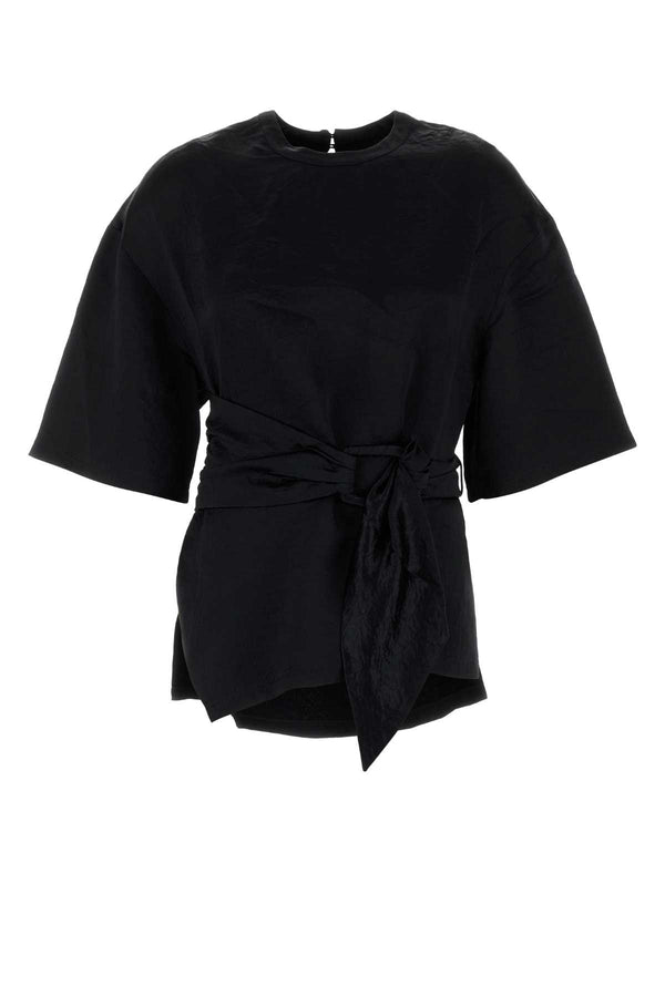 Nanushka 100% Acetate blouse in black