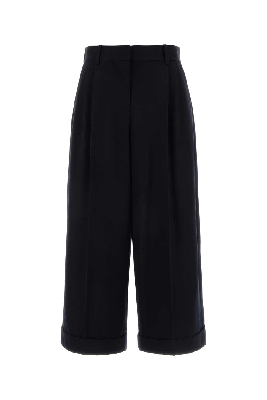 The Row Pant 100% Wool trousers in navy