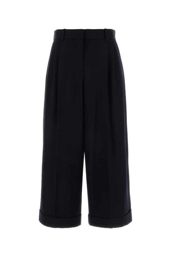 The Row Pant 100% Wool trousers in navy