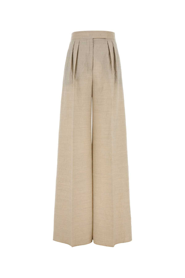 Max Mara 100% Virgin Wool trousers in beige