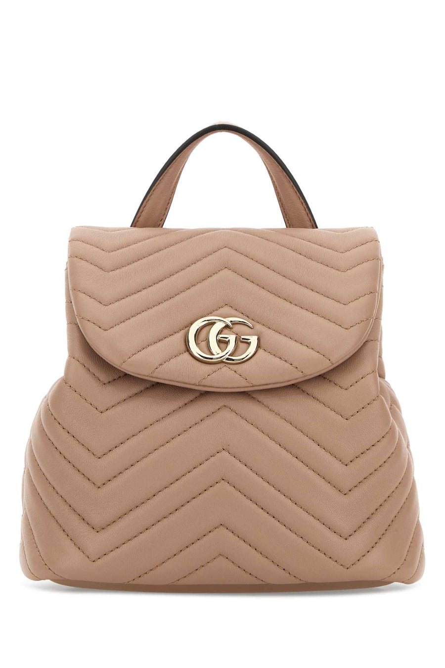 Gucci Exterior: 100% Nappa leather backpack in beige