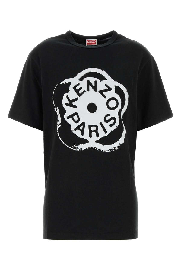 Kenzo Flower 100% Cotton t-shirt in black