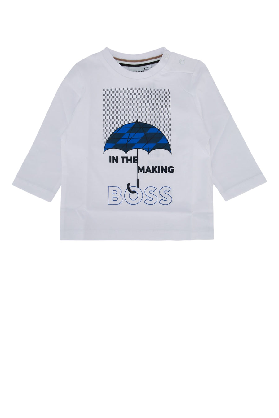Boss Kids 100% COTTON - TRIMMING: 96% COTTON t-shirt in white