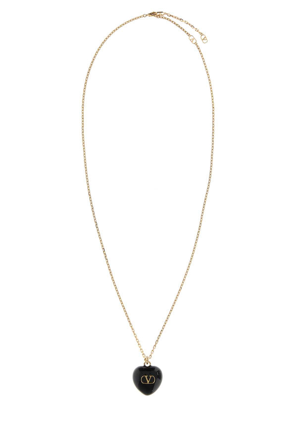 Gold Metal Coeur Royal Necklace Oronero Collane