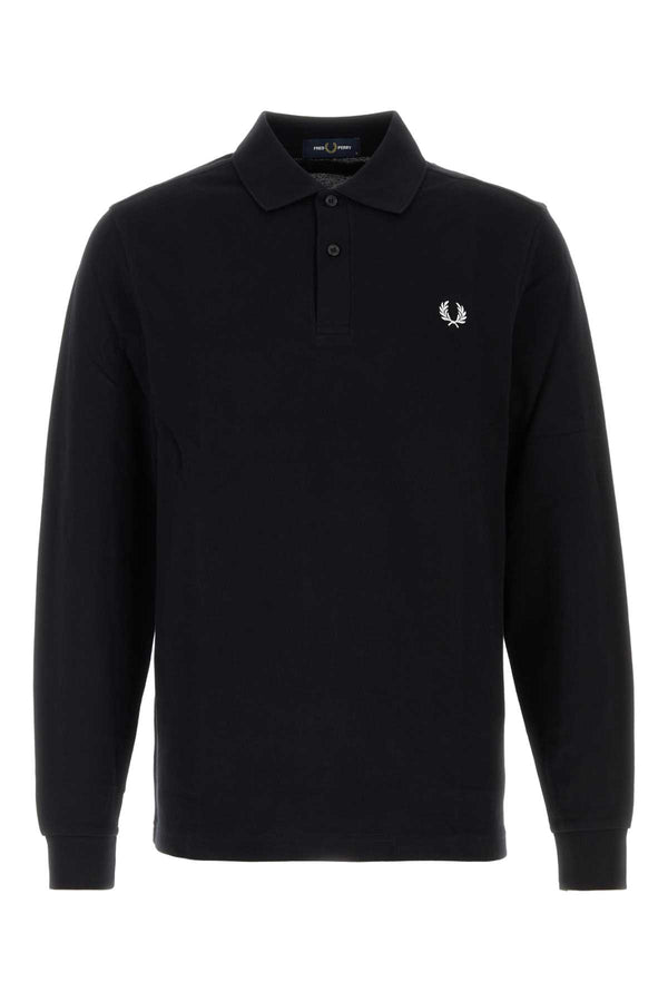 Black Piquet Polo Shirt Exterior: Cotton