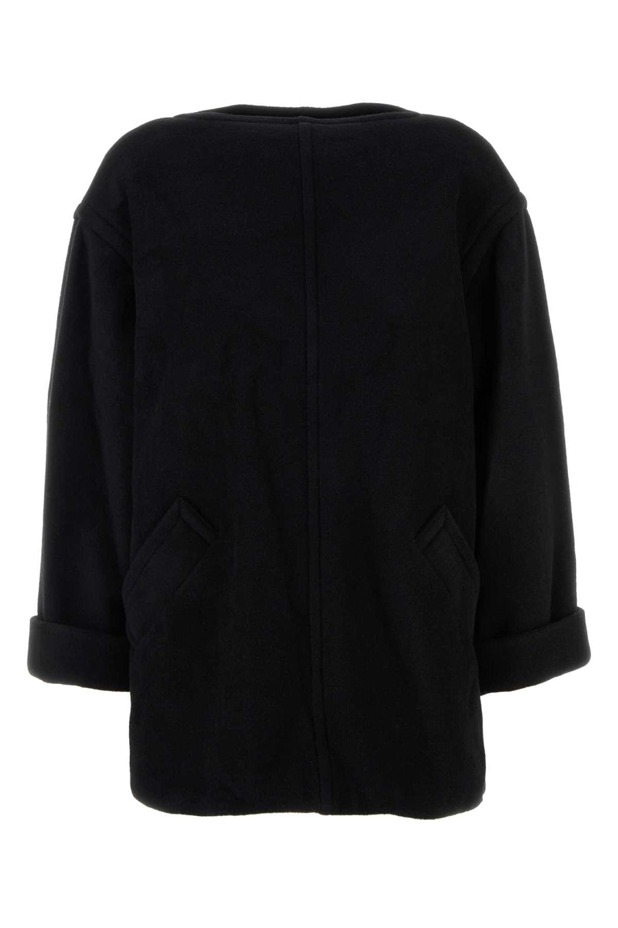MM6 Maison Margiela Exterior: 70% Wool sweater in black
