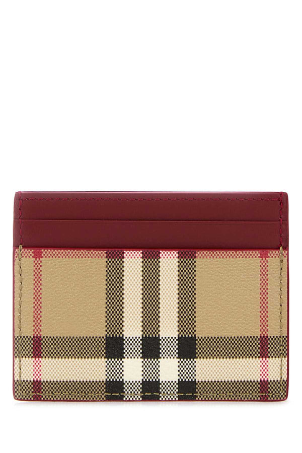 Burberry 55% Polyurethane card case in red