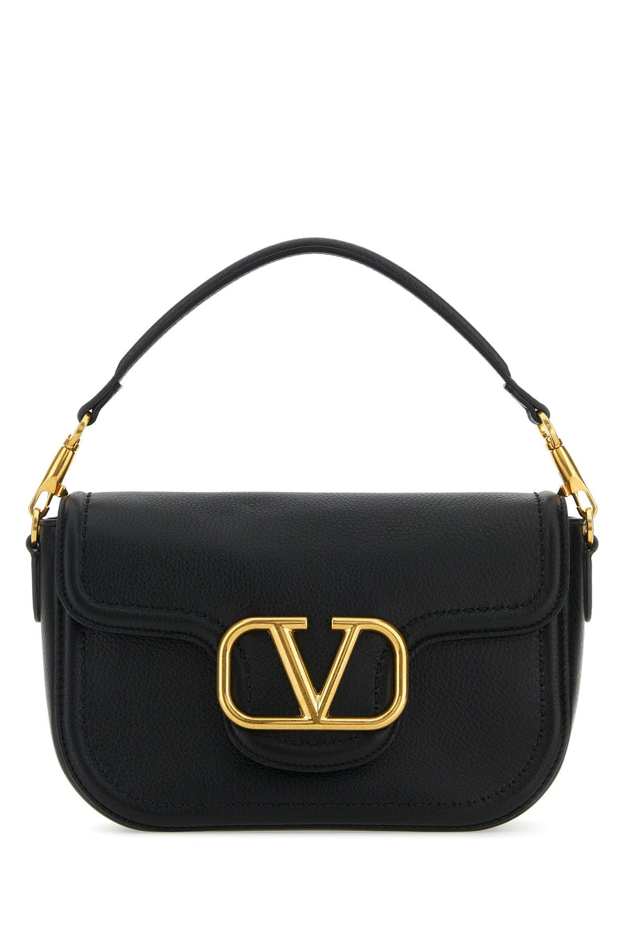Valentino Garavani Calf leather - Bos Taurus shoulder bag in black