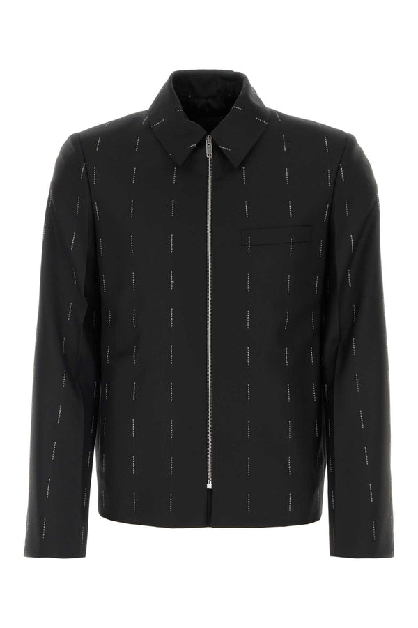 Givenchy Exterior: 100% Wool blazer in black