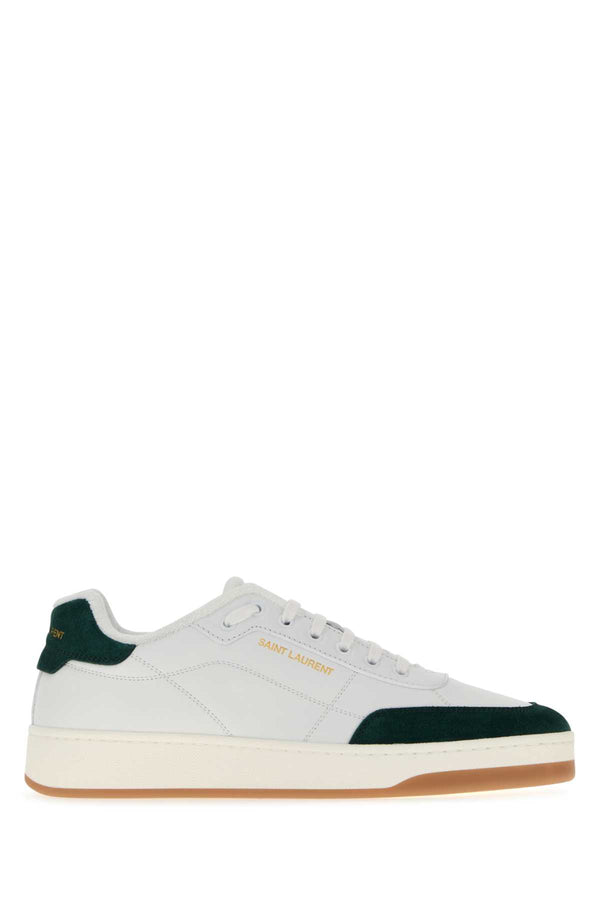 Saint Laurent Exterior: 100% Calf sneaker in white