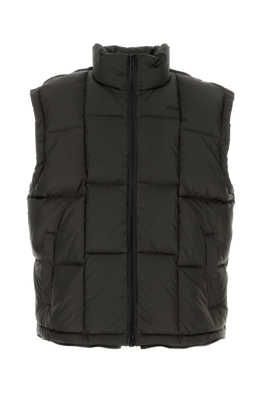Vetements Puffer Exterior: 100% Polyester; Lining: 100% Polyester; Padding: 90% Down puffer vest in black