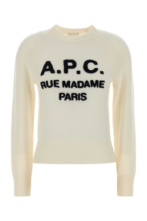 A.P.C. 100% Virgin wool sweater in beige