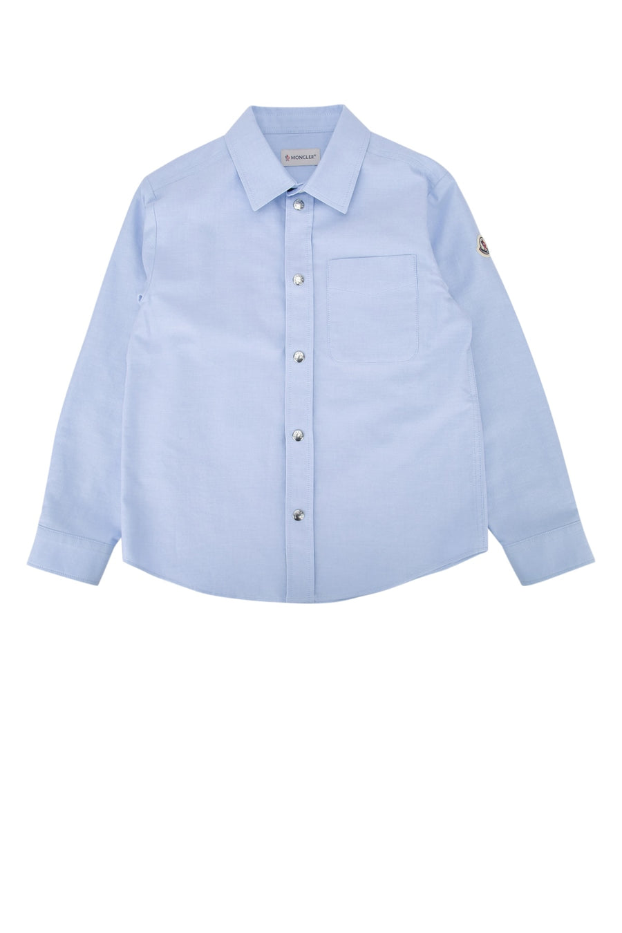 Moncler Jr Kids Cotton shirt in blue