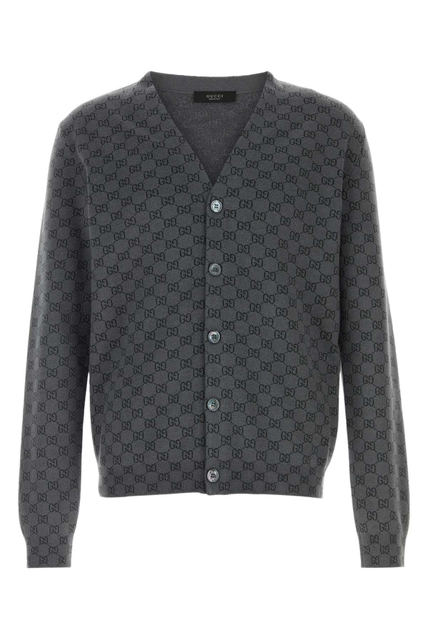 Gucci 51% Wool cardigan in gray