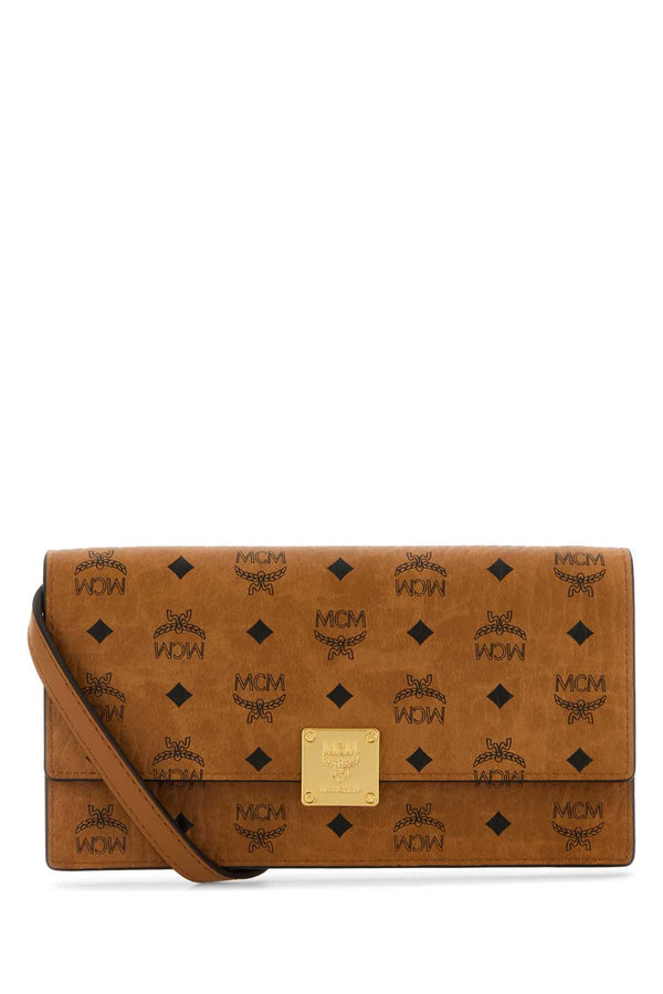 MCM Visetos Exterior: 10% Tessuto Finishing: Golfen metal wallet in cognac