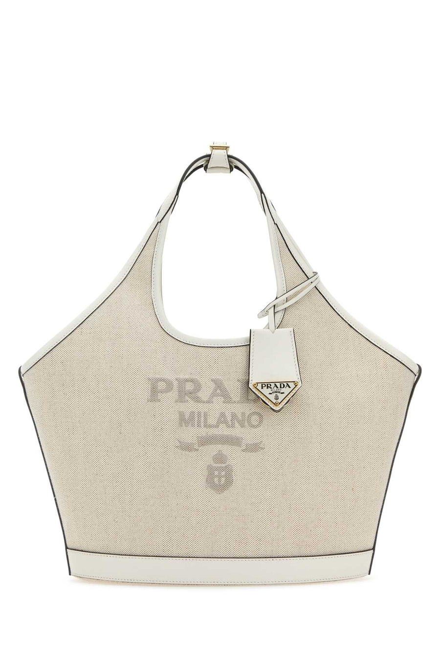 Prada Exterior: 100% Linen shoulder bag in beige