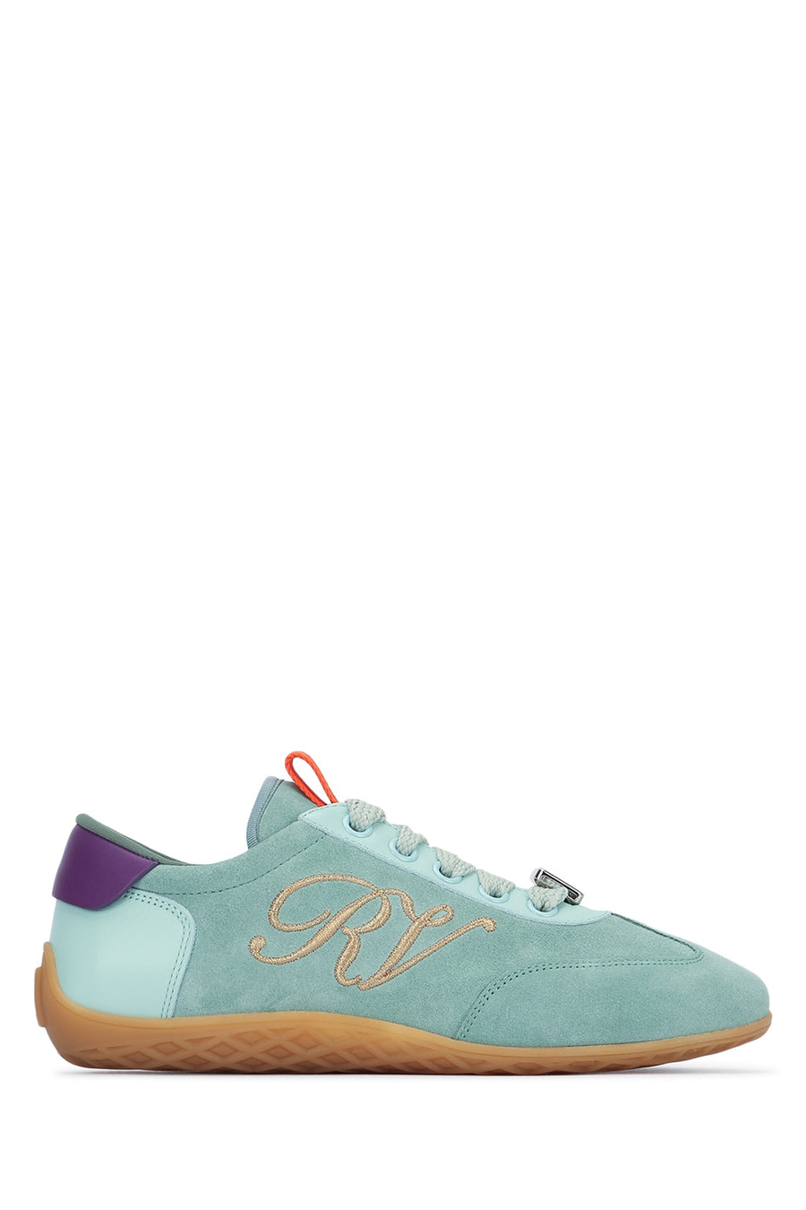 Roger Vivier Suede sneaker in green
