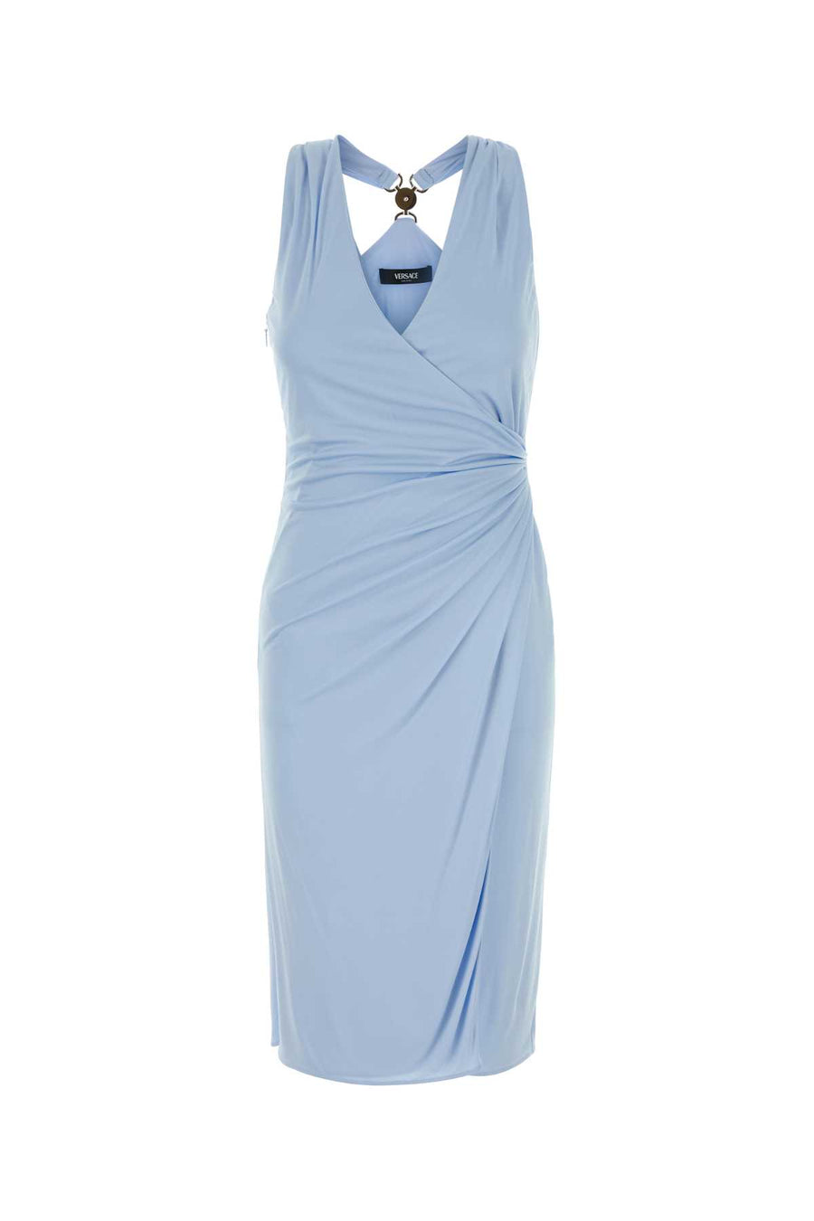 Versace Exterior: 100% Viscose dress in blue