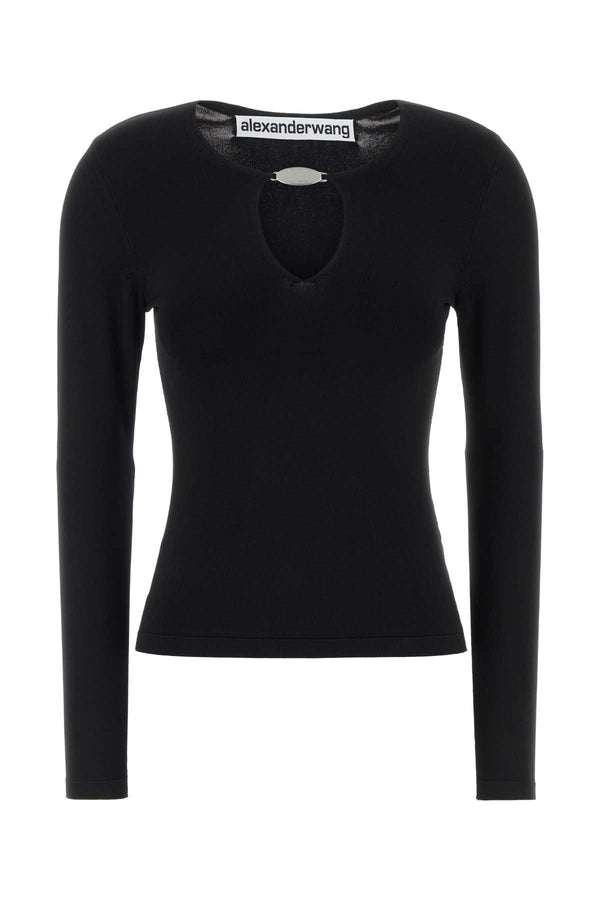 Alexander Wang Pullover Exterior: 75% Viscose 23% Nylon 3% Elastane t-shirt in black