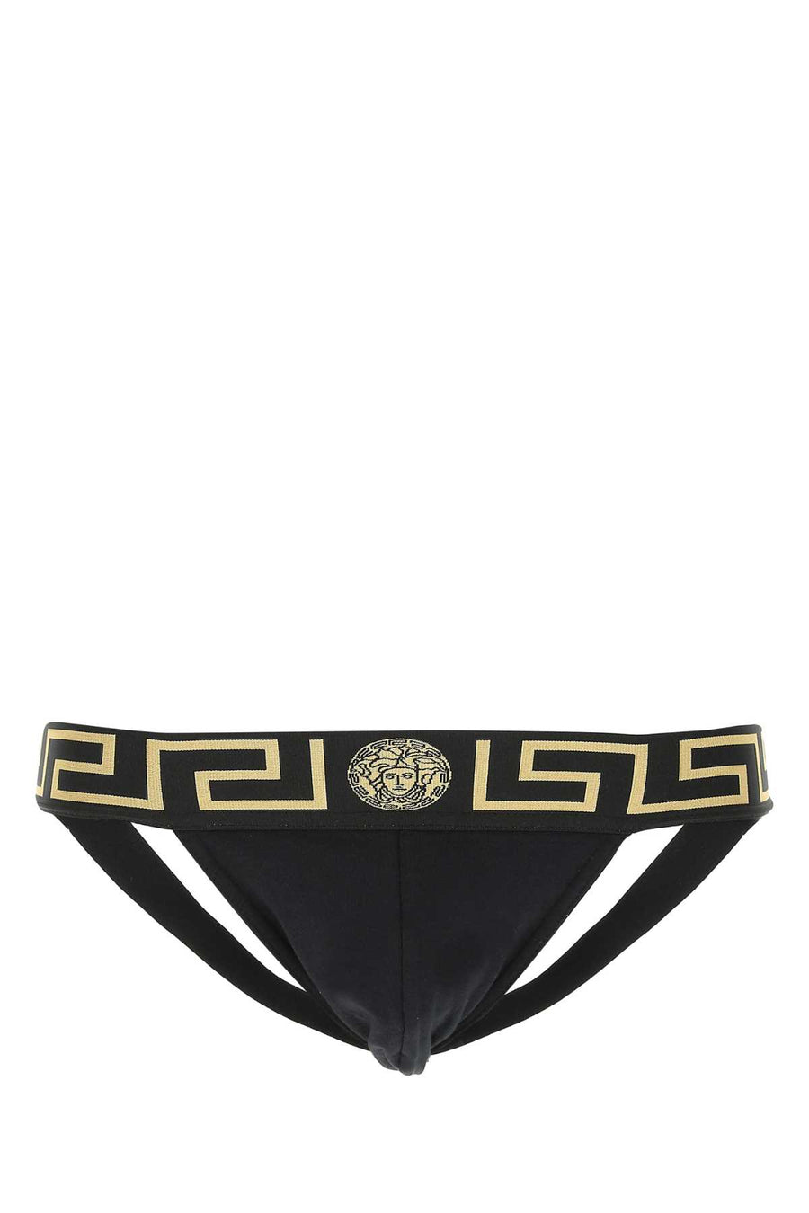 Black Stretch Cotton Jockstrap A80g Co Ea Intimo