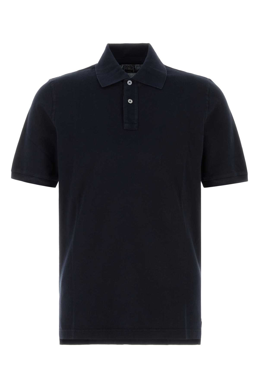Fedeli 100% Cotton polo shirt in navy