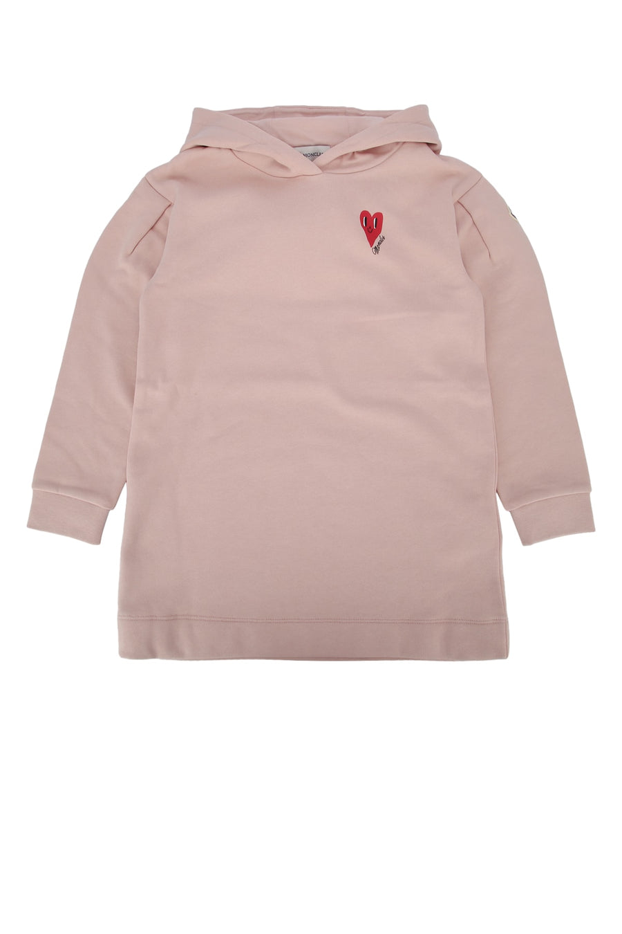 Moncler Jr Cotton with fleece lining hoodie in pink