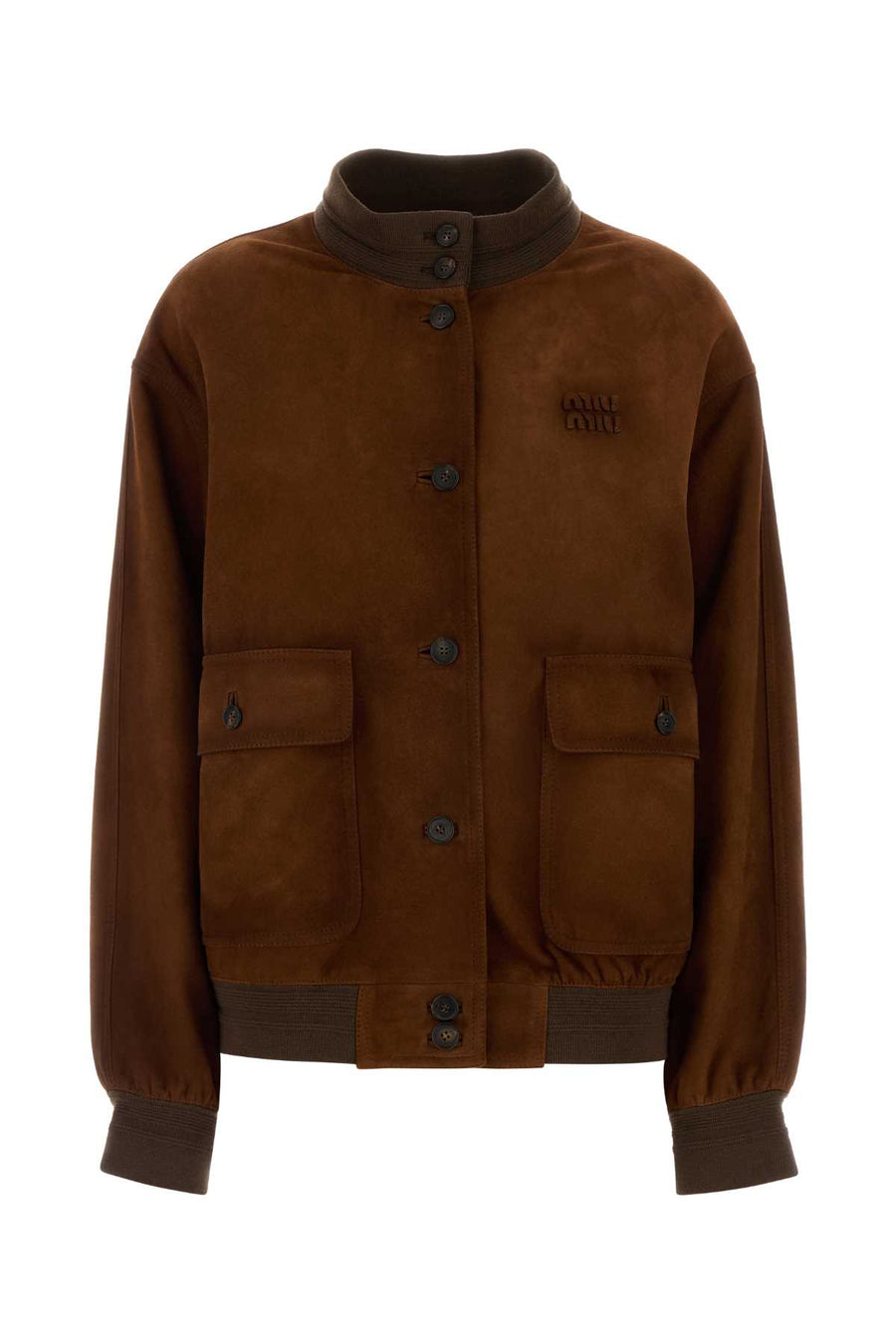 Miu Miu Pelle Exterior: 100% Lamb Suede; Lining: 100% Viscose jacket in brown