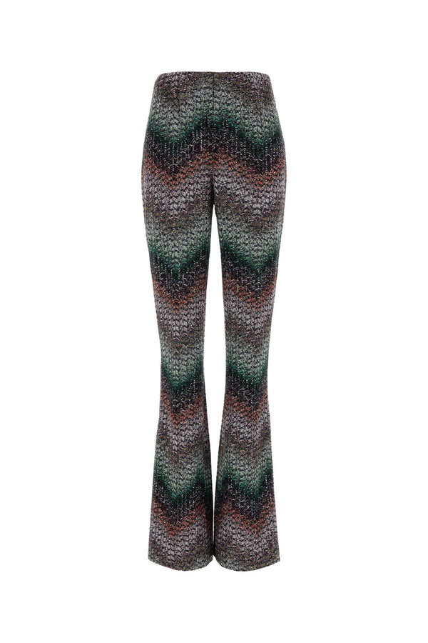 Missoni 66% Viscose 18% Nylon 16% Metallic fiber trousers in multicolor