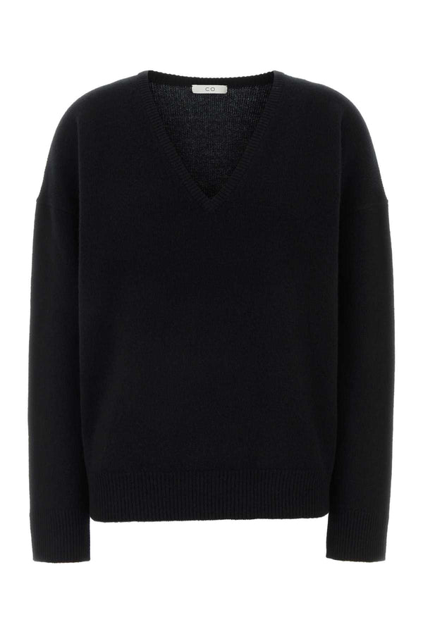 Italist Long 100% Cashmere sweater in black