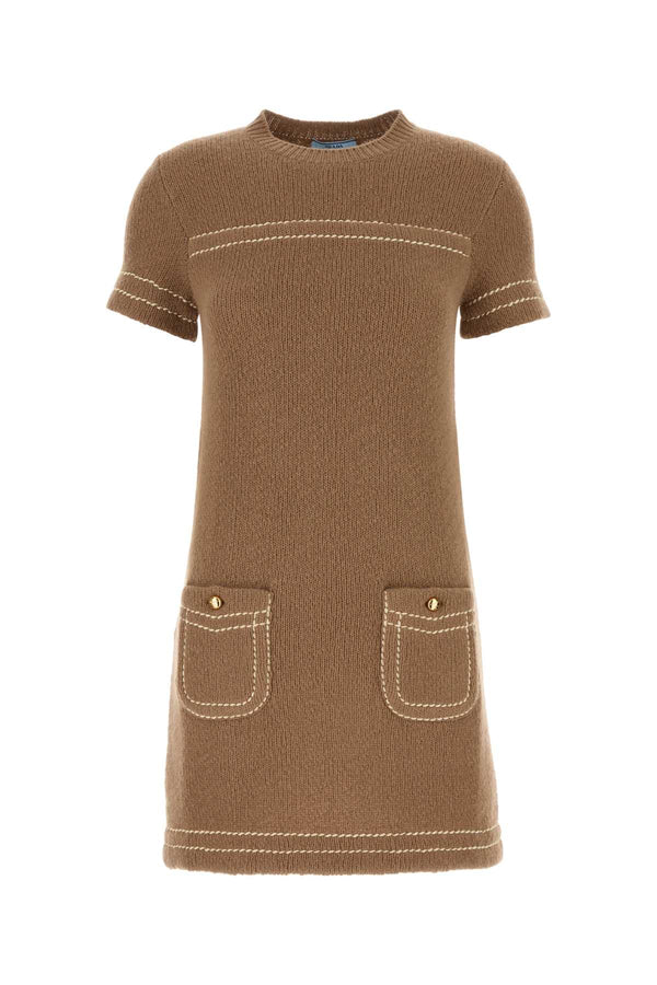 Prada 100% Cashmere dress in beige