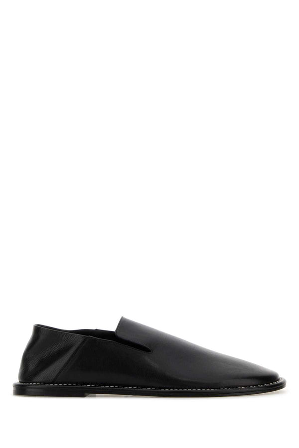 AMI Paris Exterior: 100% Leather loafers in black