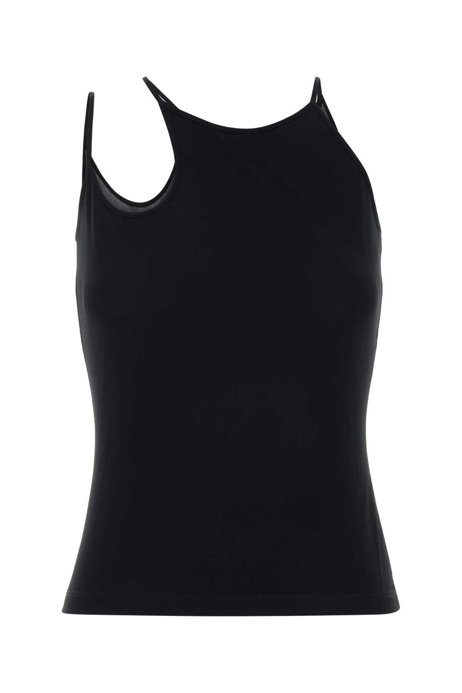 Alexander McQueen 100% Viscose tank top in black