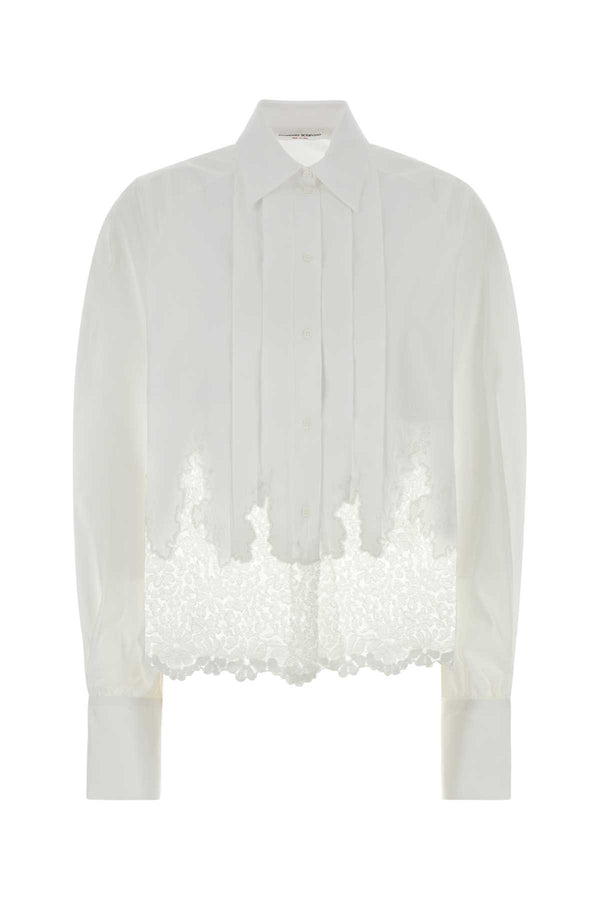 Ermanno Scervino Ricamo 100% Cotton shirt in white