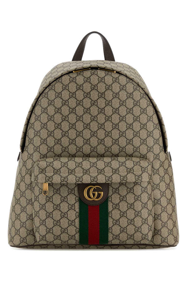 Gucci 82% Polyurethane backpack in beige
