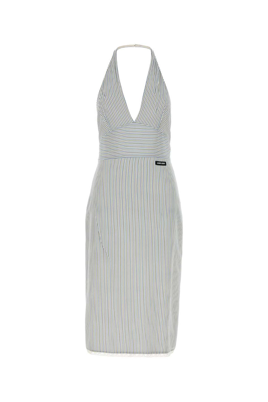 Miu Miu 100% silk dress in white
