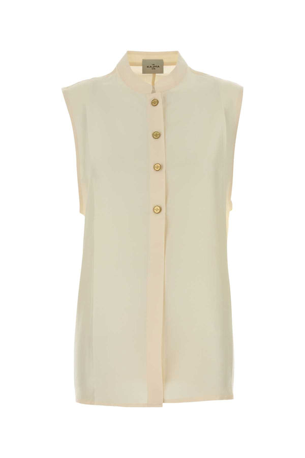 Le Kasha Shirt 100% Silk shirt in cream