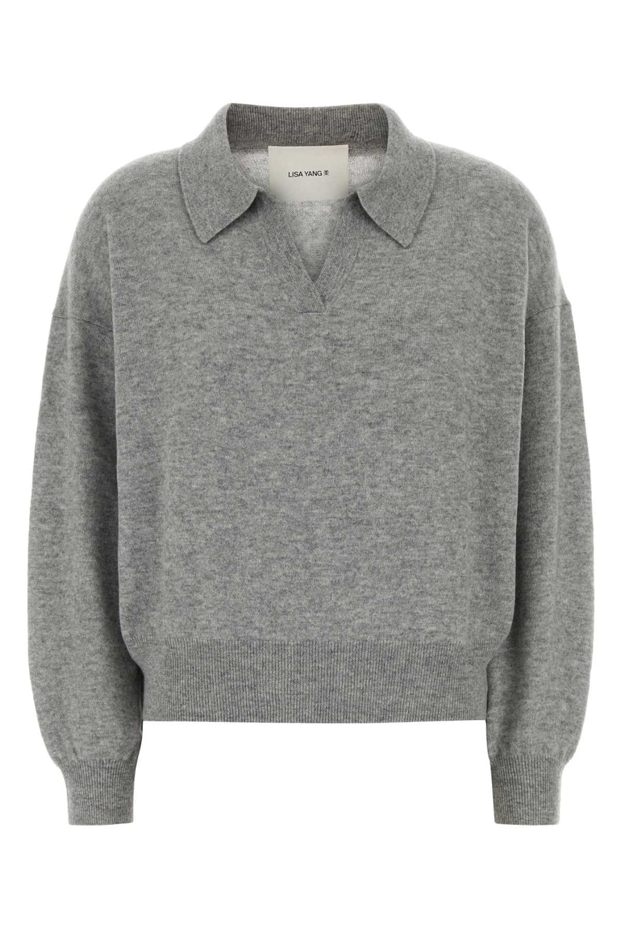 Lisa Yang Sweater 100% Cashmere sweater in gray