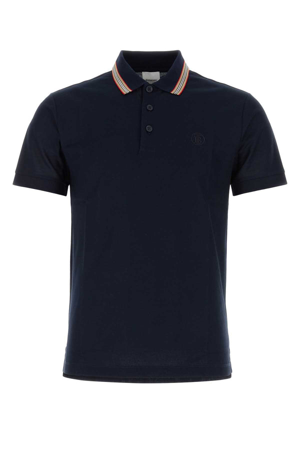 Burberry 100% Cotton polo shirt in navy