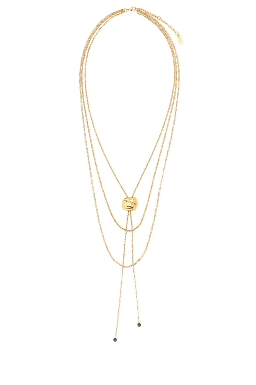 Chloé Brass with gold finishing necklace in gold