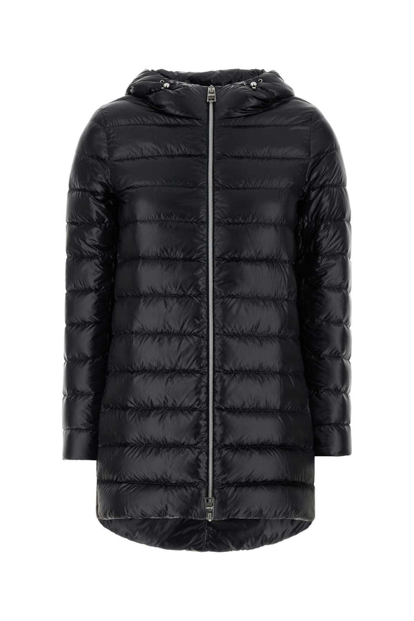 Herno Exterior: 100% Nylon down jacket in black