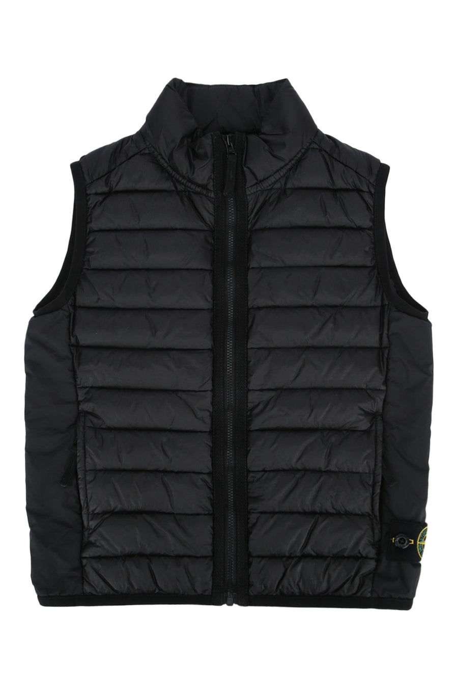 Stone Island Kids 100% Polyamide (Nylon) vest in black