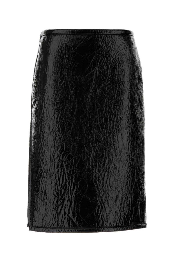 Gucci Exterior: 100% Lamb. Lining: 100% Viscose skirt in black