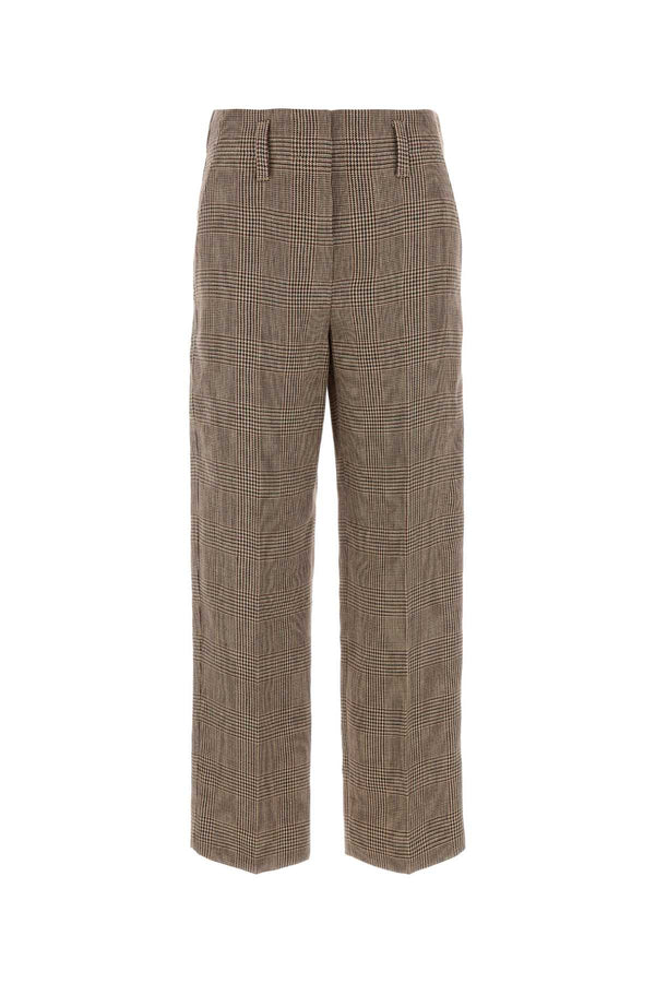Brunello Cucinelli 100% Linen trousers in brown