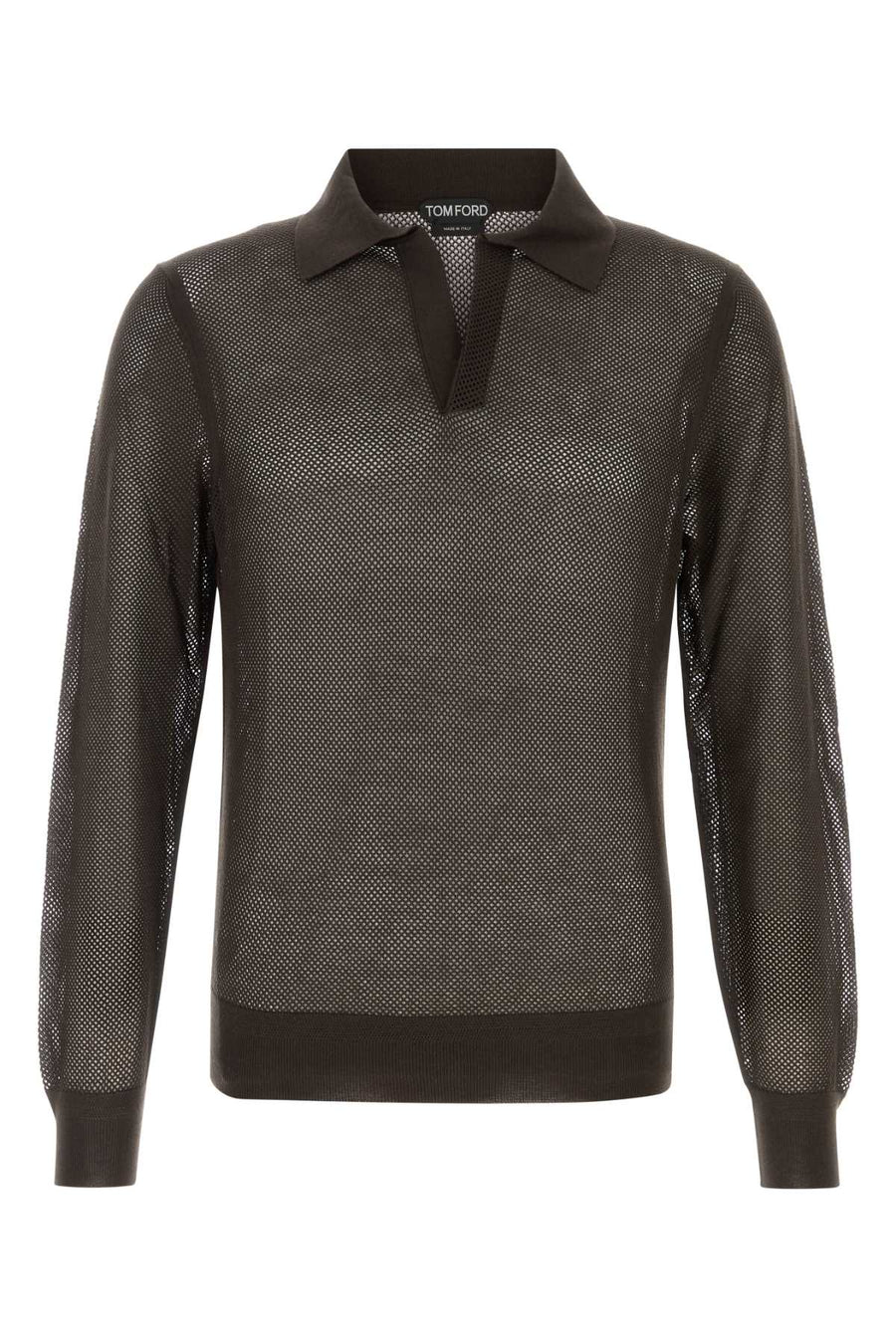 Tom Ford Cotton 50% Silk polo shirt in brown