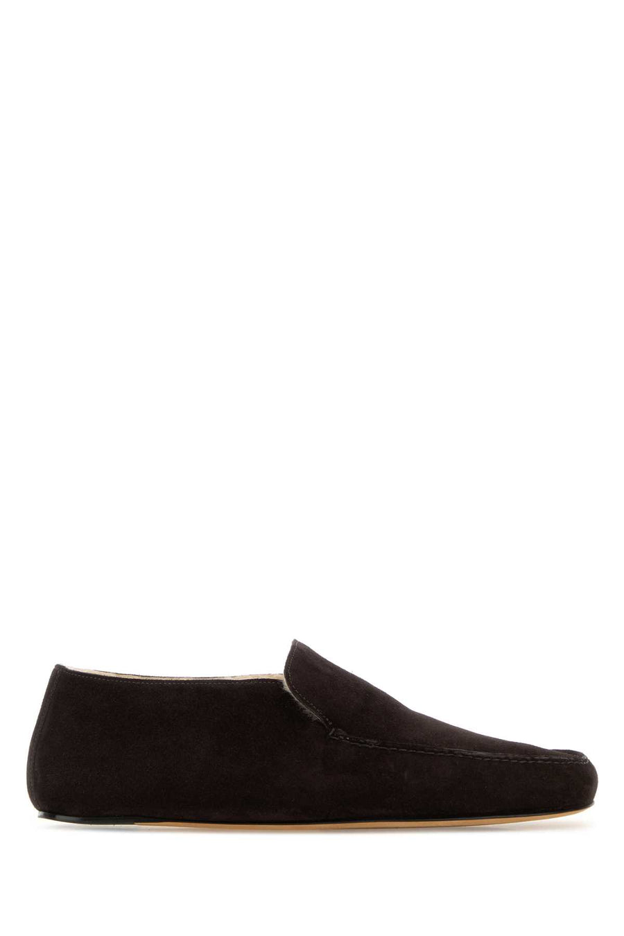 The Row Loafer Exterior: 100% Suede loafer in brown